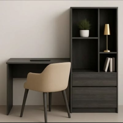 Picture of Furni Zone Ergonomic Study Table With Vertical Bookself