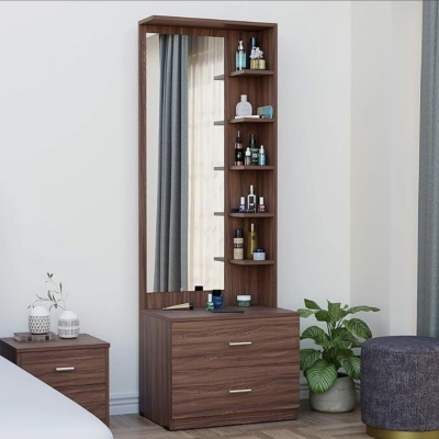 Picture of Furni Zone Dressing Table With Mirror & Storage For Bedroom Dressing Table (Finish Color - Suntic)