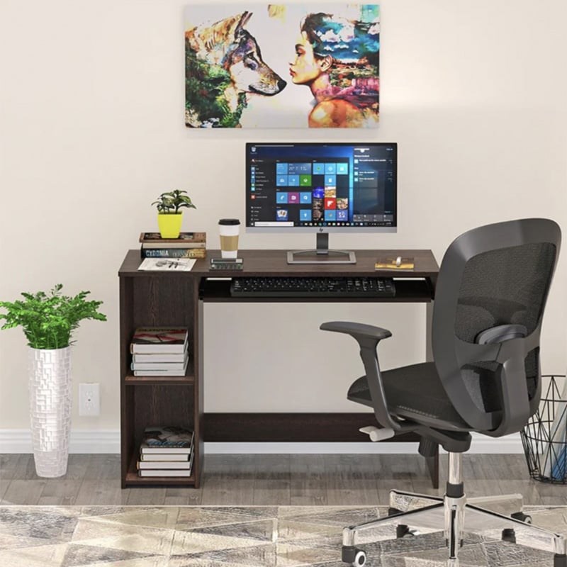 Picture of Furni Zone Mallium Brown Color Study/Labtop Table