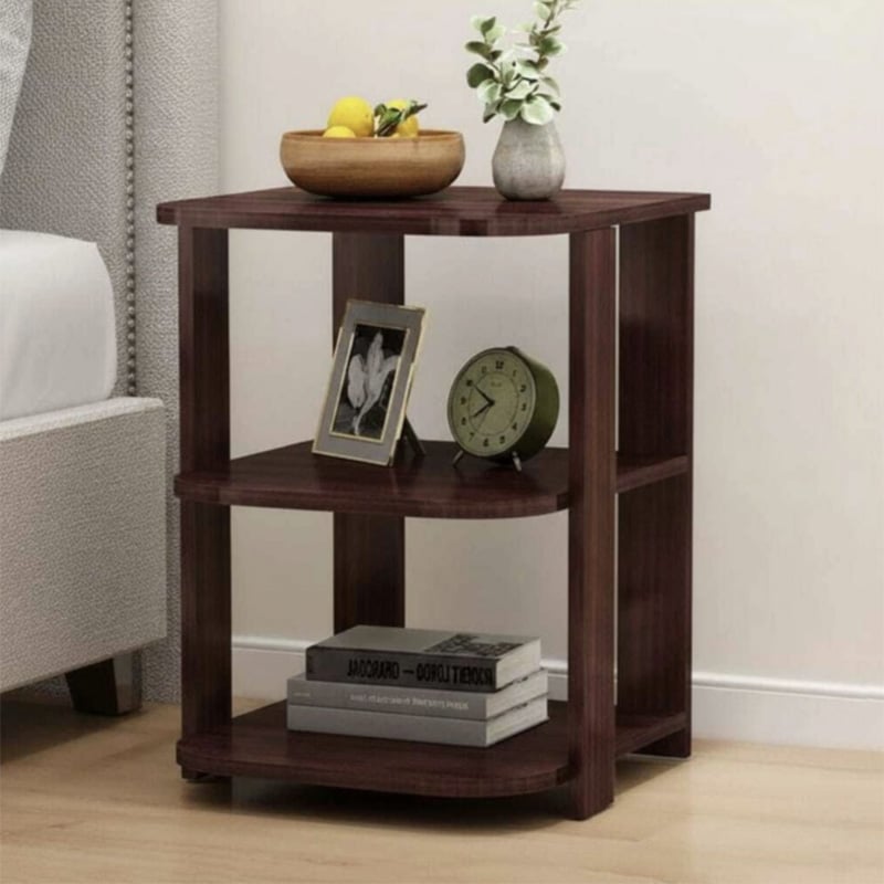 Picture of Furni Zone DEION Modern MDF Side Table For Bedroom & Living Room Finish Color - Brown(Do-It-Yourself)