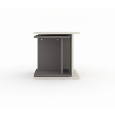 Picture of Furni Zone Spacesby U Sleeko 1+1 Tables for Living Room Nesting Table Finish Color - Albino Light & Dark Grey(Do-It-Yourself)