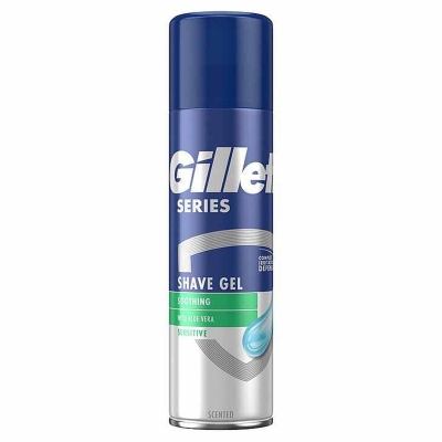 Picture of International UK product Gillette Series Soothing Shaving Gel with Aloe Vera Sensitive Skin - 200ml - Multicolor