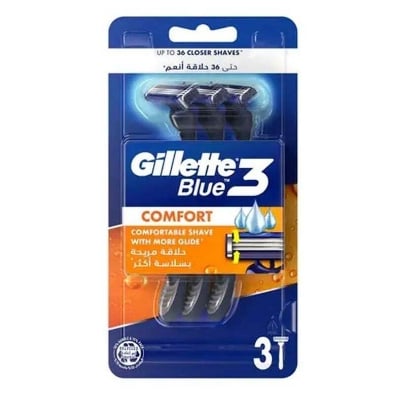 Picture of Gillette Blue 3 Comfort Men and women Shaving Razor - 3 Razor