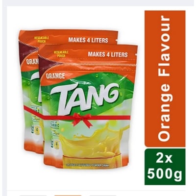Picture of Tang Orange Flavor Drink Powder (500G X 2) - 1KG - Imported from Bahrain