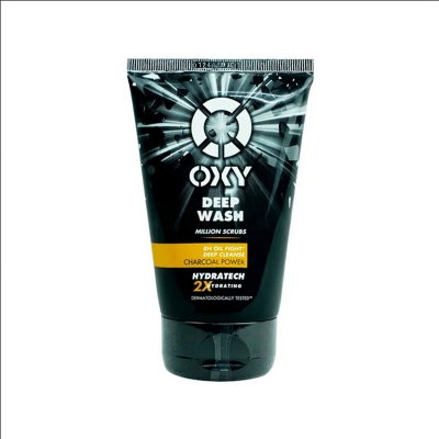 Picture of OXY Deep Wash Scrub Cleanser with Charcoal Power for Men-100g