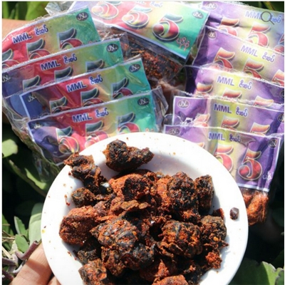Picture of 555 Burmese Dry Jhal Boroi Achar mini 100 pcs