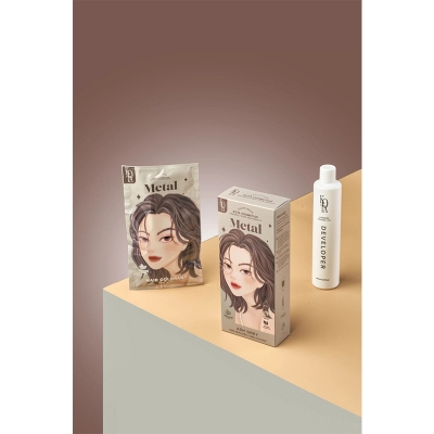 Picture of Kota Color Ash Grey Hair Dye Cream Professional Ammonia-Free Permanent Hair Coloring for Adults