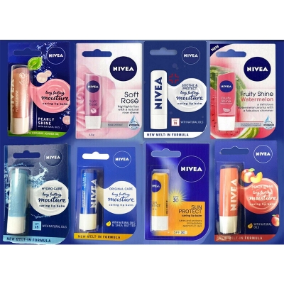 Picture of NIVEA Shine Lip Balm (4.8g), with Shea Butter Natural Oils and Vitamins 1pcs