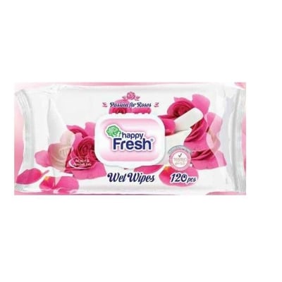 Picture of Happy Fresh (Rose) Wet Wipes 120 pcs