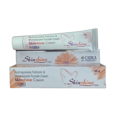Picture of 30 gm,Cadila Skinshine Hydroquinone Tretinoin Mometasone Furoate Cream, For Personal,