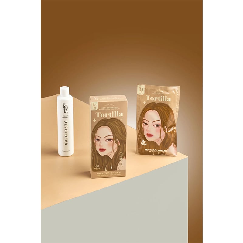 Picture of Kota Color Cream Hair Color (MILK TEA BROWN)