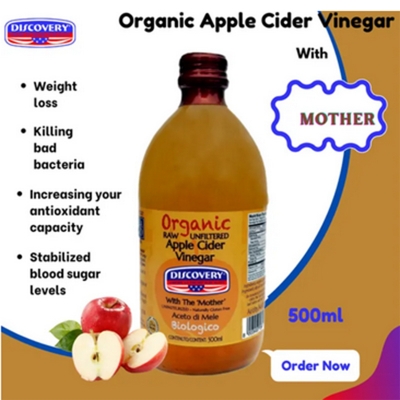 Picture of Discovery Organic Apple Cider Vinegar With The Mother 500 ml