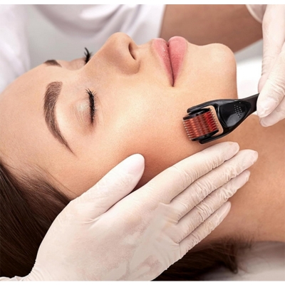 Picture of 540 Titanium Microneedle Derma Roller 0.5mm: For Hair Growth, Acne, Wrinkle, and Scar Treatment