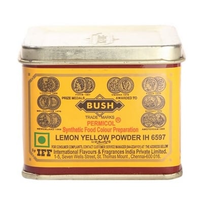 Picture of Bush Food Color - Lemon Yellow Powder, 100g