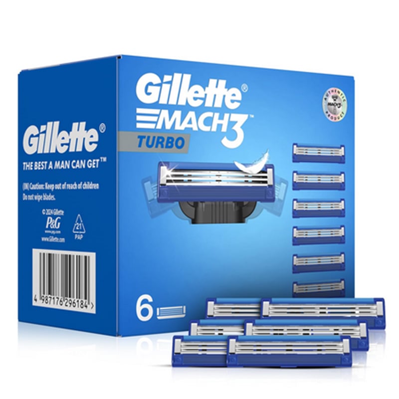 Picture of Gillette Mach3 Turbo Manual Shaving Razor Blades - 2pcs(Cartridge)