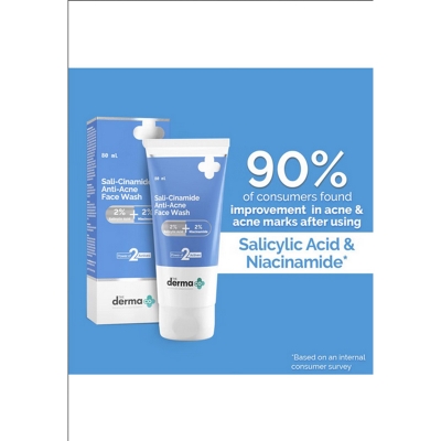 Picture of The derma co Sali-Cinamide Anti-Acne Face Wash with 2% Salicylic Acid & 2% Niacinamide – 80ml