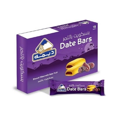 Picture of Deemah Dates Bars Biscuit Filled With Date Fruits 15 X 25g (UAE)