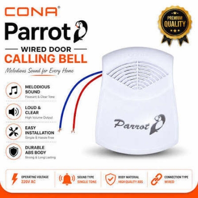 Picture of AC Calling Bell Door Bell Sweet Paroot Tune 3D Bird Calling Bell