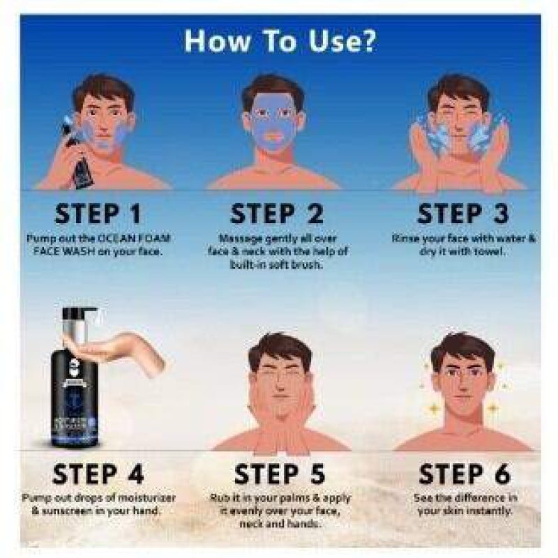 Picture of Muuchstac Men's Ocean Face Wash – Refreshing Face Wash for Men