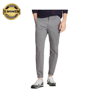 Picture of Chinos pant for men grey | Gabardine pant for men high quality 2024 | Twill pant for men