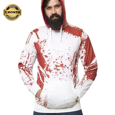 Picture of Winter hoodie collection for men | Hoodie for men white color | White hoodie collection 2024