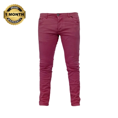 Picture of Maroon pant for men jeans styles | Pant for men maroon colour jence | High quality denim pant for men maroon black - Maroon Black Stretch Denim pant with soft wash