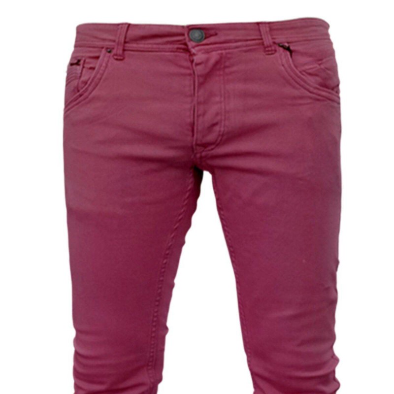 Picture of Maroon pant for men jeans styles | Pant for men maroon colour jence | High quality denim pant for men maroon black - Maroon Black Stretch Denim pant with soft wash