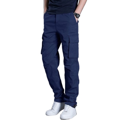 Picture of Export quality cargo pant for men stylish blue 2024 | High quality mobile pant for men stylish 2024 new | Six pocket cargo pant for men - Mens cargo pants
