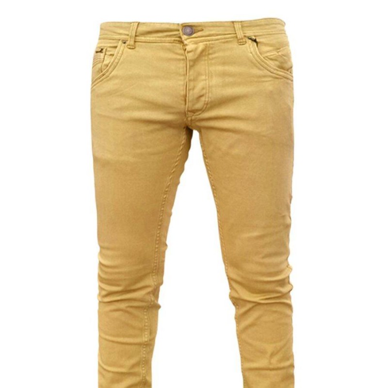 Picture of Export quality pant for men stylish brand denim | Denim pant for men high quality | Light yellow pant for men | Pant for men new collection 2024