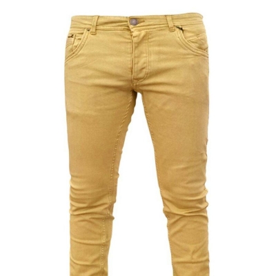 Picture of Export quality pant for men stylish brand denim | Denim pant for men high quality | Light yellow pant for men | Pant for men new collection 2024