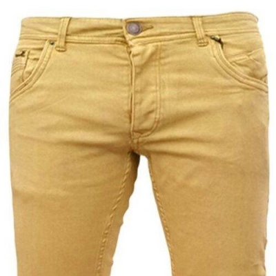 Picture of Export quality pant for men stylish brand denim | Denim pant for men high quality | Light yellow pant for men | Pant for men new collection 2024